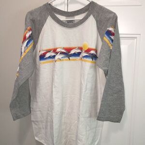 New retro Stanley DeSantis Hawaii Dolphins Ragland sleeve baseball T shirt L